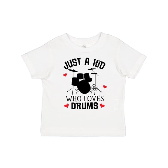 Inktastic Future Drummer Kid Loves Drums Boys or Girls Toddler T-Shirt