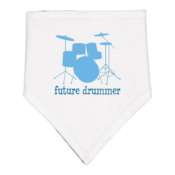Inktastic Future Drummer Music Baby Bandana Bib