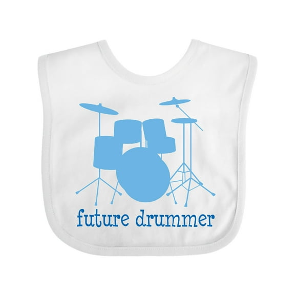 Inktastic Future Drummer Music Boys Baby Bib