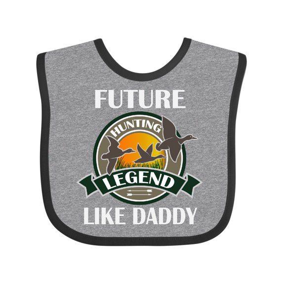 Inktastic Future Duck Hunting Legend Like Daddy Boys Baby Bib