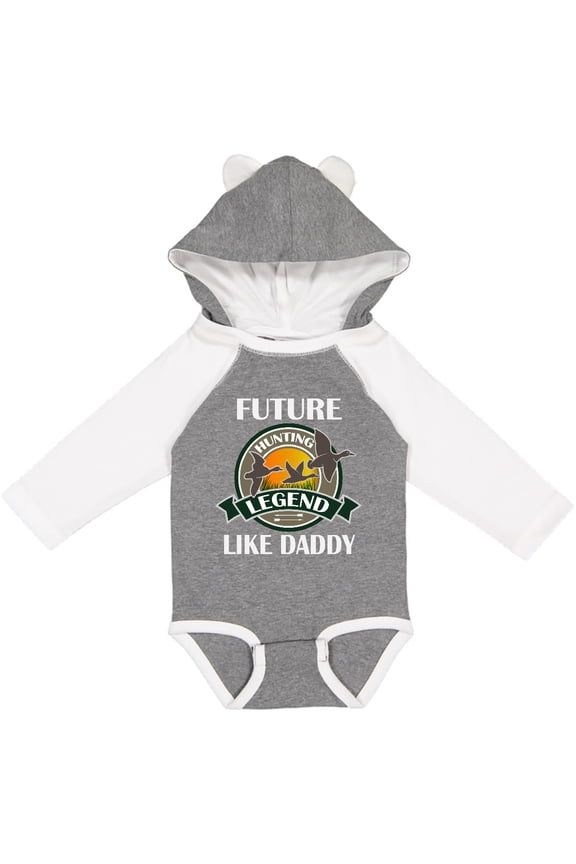 Future Duck Hunting Legend Like Daddy Boys Long Sleeve Baby Bodysuit