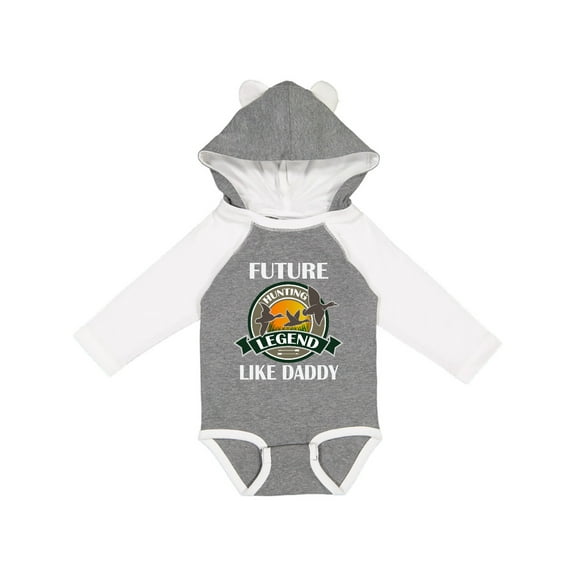 Inktastic Future Duck Hunting Legend Like Daddy Boys Long Sleeve Baby Bodysuit