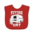 thumbnail image 1 of Inktastic Future EMT Ambulance Boys or Girls Baby Bib, 1 of 4