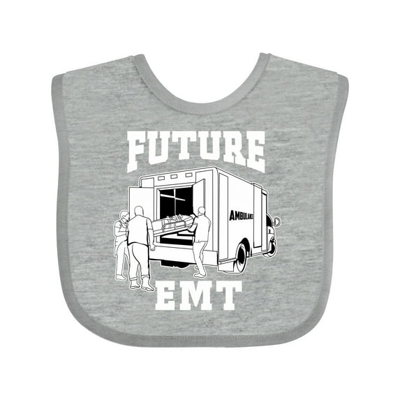 Inktastic Future EMT Ambulance Boys or Girls Baby Bib