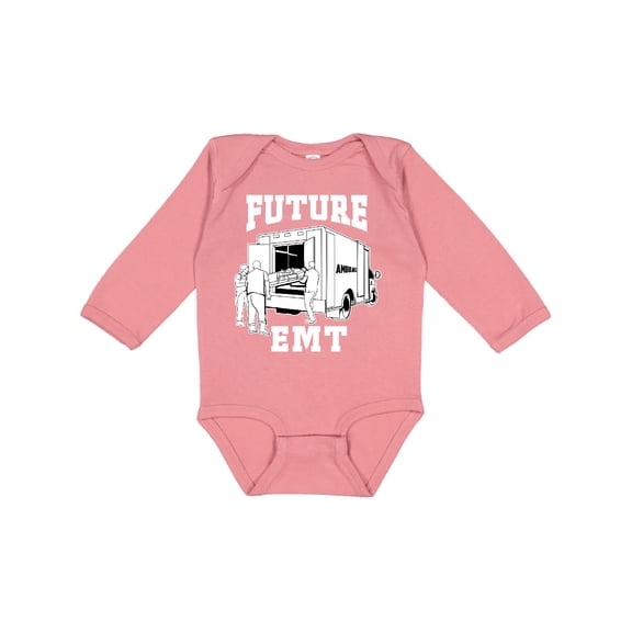 Inktastic Future EMT Ambulance Boys or Girls Long Sleeve Baby Bodysuit