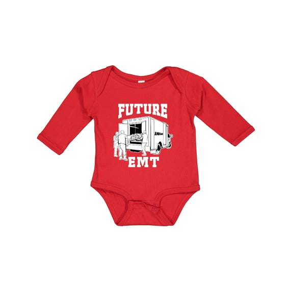 Inktastic Future EMT Ambulance Boys or Girls Long Sleeve Baby Bodysuit