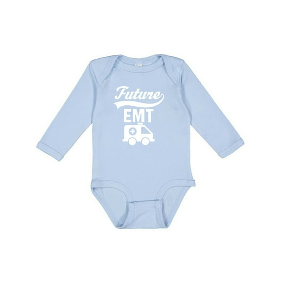 Inktastic Future EMT Emergency Medical Technician Boys or Girls Long Sleeve Baby Bodysuit