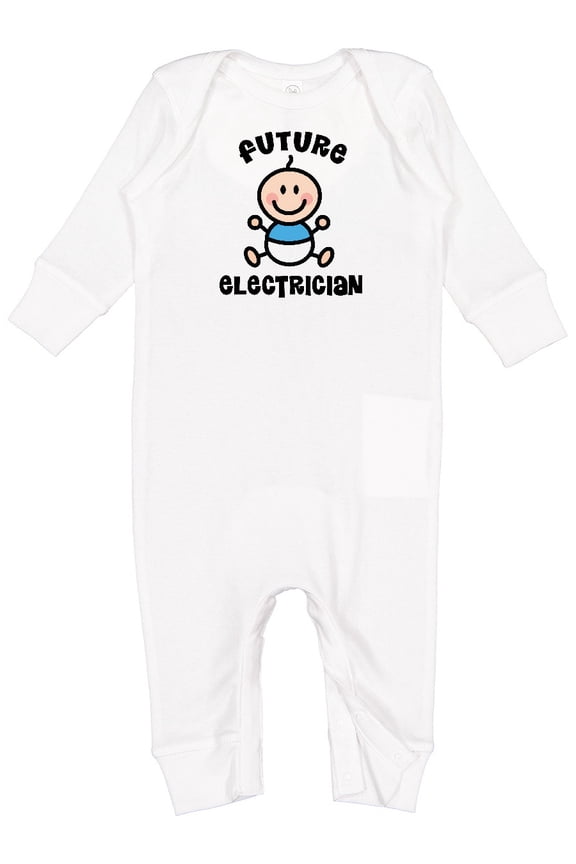 Future Electrician for Boy Baby Romper Coveralls