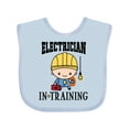 thumbnail image 1 of Inktastic Future Electrician in Training Boys Baby Bib, 1 of 4