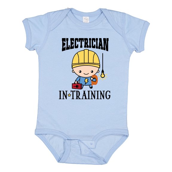 Inktastic Future Electrician in Training Boys Baby Bodysuit