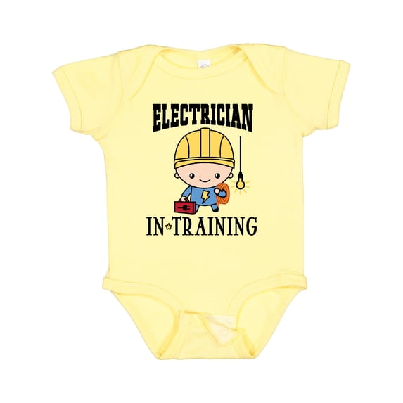 Inktastic Future Electrician in Training Boys Baby Bodysuit