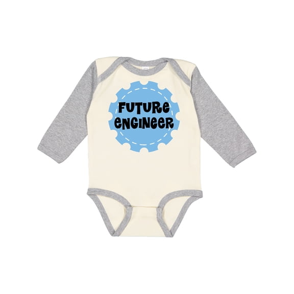 Inktastic Future Engineer Boys or Girls Long Sleeve Baby Bodysuit