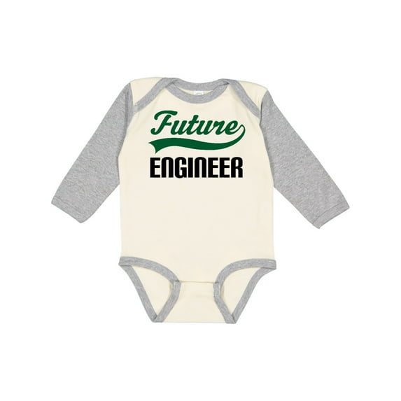 Inktastic Future Engineer Job Engineering Boys Long Sleeve Baby Bodysuit