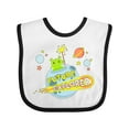 thumbnail image 1 of Inktastic Future Explorer Alien in Outer Space Boys or Girls Baby Bib, 1 of 4