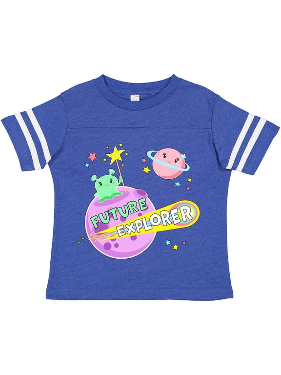 Future Explorer Green Alien in Outer Space Boys or Girls Toddler T-Shirt