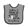thumbnail image 1 of Inktastic Future Eye Doctor Like Mommy Optometrist Girls Baby Bib, 1 of 4
