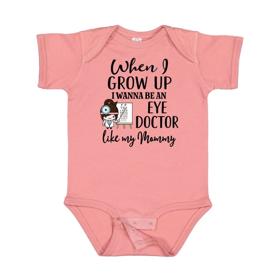 Inktastic Future Eye Doctor Like Mommy Optometrist Girls Baby Bodysuit