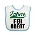 thumbnail image 1 of Inktastic Future Fbi Agent Childs Job Boys Baby Bib, 1 of 4