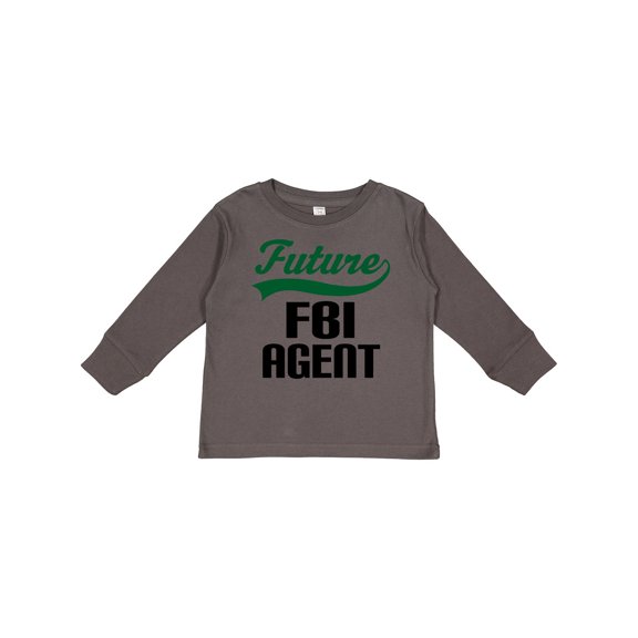 Inktastic Future FBI Agent Childs Job Boys Long Sleeve Toddler T-Shirt