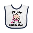 thumbnail image 1 of Inktastic Future Field Hockey Player Baby Girl Girls Baby Bib, 1 of 4