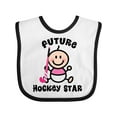 thumbnail image 1 of Inktastic Future Field Hockey Player Baby Girl Girls Baby Bib, 1 of 4