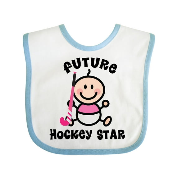 Inktastic Future Field Hockey Player Baby Girl Girls Baby Bib