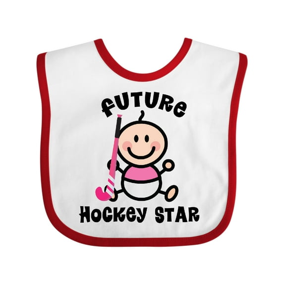 Inktastic Future Field Hockey Player Baby Girl Girls Baby Bib