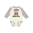 thumbnail image 1 of Inktastic Future Field Hockey Player Baby Girl Girls Long Sleeve Baby Bodysuit, 1 of 5