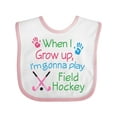 thumbnail image 1 of Inktastic Future Field Hockey Player Boys or Girls Baby Bib, 1 of 4