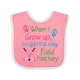 thumbnail image 1 of Inktastic Future Field Hockey Player Boys or Girls Baby Bib, 1 of 4