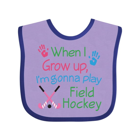 Inktastic Future Field Hockey Player Boys or Girls Baby Bib