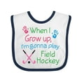 thumbnail image 1 of Inktastic Future Field Hockey Player Boys or Girls Baby Bib, 1 of 4