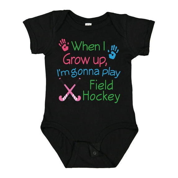 Inktastic Future Field Hockey Player Boys or Girls Baby Bodysuit