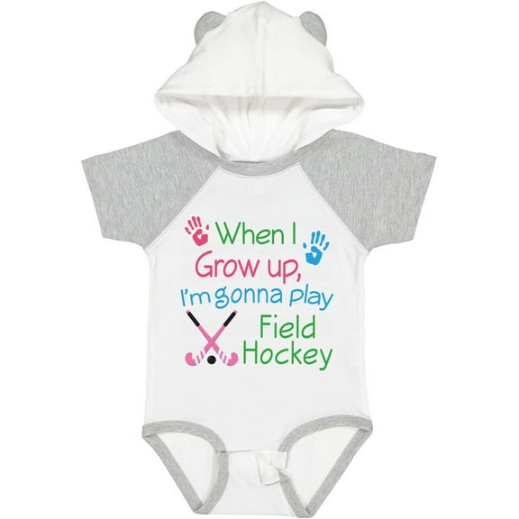 Inktastic Future Field Hockey Player Boys or Girls Baby Bodysuit