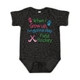 thumbnail image 1 of Inktastic Future Field Hockey Player Boys or Girls Baby Bodysuit, 1 of 5