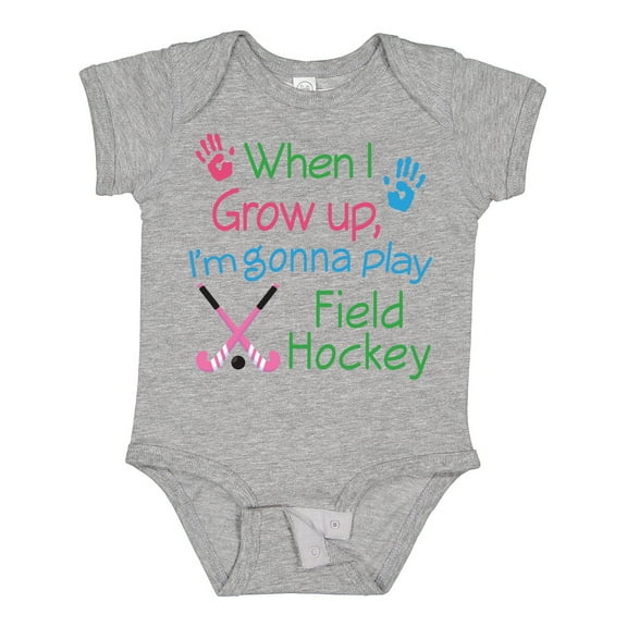 Inktastic Future Field Hockey Player Boys or Girls Baby Bodysuit