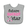 thumbnail image 1 of Inktastic Future Field Hockey Star Girls Baby Bib, 1 of 4