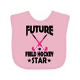thumbnail image 1 of Inktastic Future Field Hockey Star Girls Baby Bib, 1 of 4
