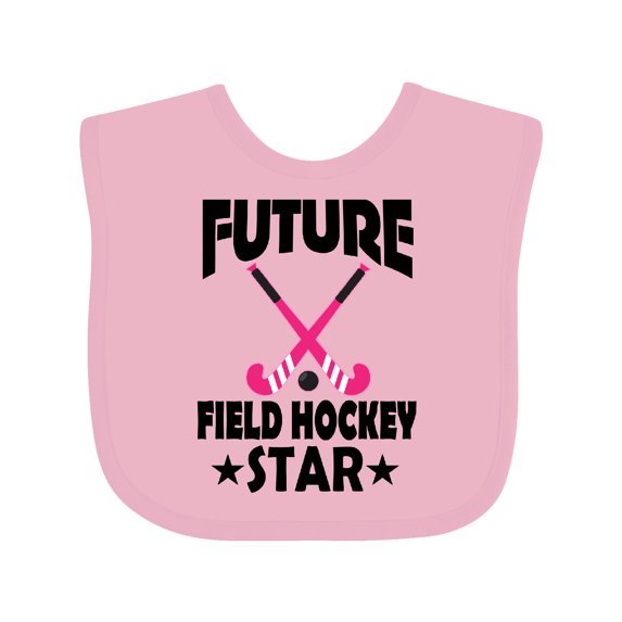 Inktastic Future Field Hockey Star Girls Baby Bib