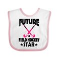 thumbnail image 1 of Inktastic Future Field Hockey Star Girls Baby Bib, 1 of 4