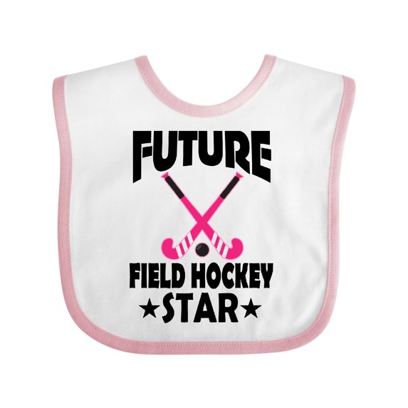 Inktastic Future Field Hockey Star Girls Baby Bib