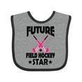 thumbnail image 1 of Inktastic Future Field Hockey Star Girls Baby Bib, 1 of 4