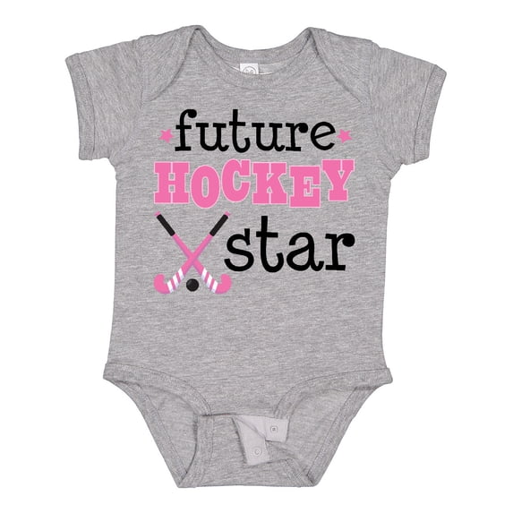 Inktastic Future Field Hockey Star Girls Baby Bodysuit