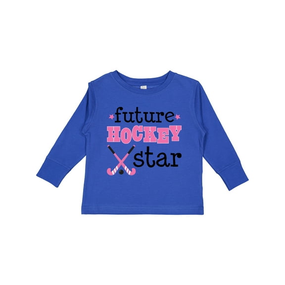 Inktastic Future Field Hockey Star Girls Long Sleeve Toddler T-Shirt