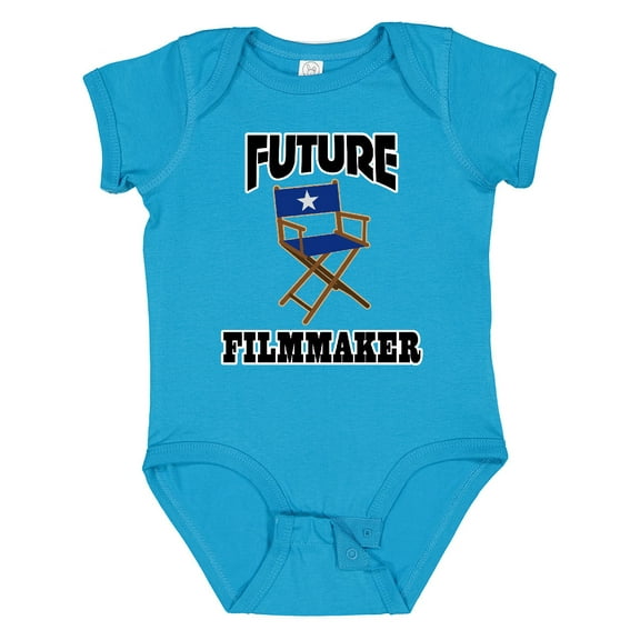 Inktastic Future Filmmaker Director Chair Boys or Girls Baby Bodysuit