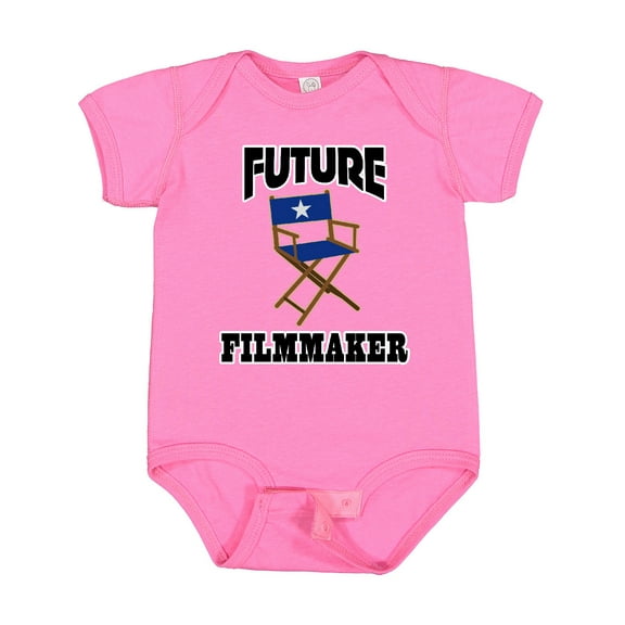 Inktastic Future Filmmaker Director Chair Boys or Girls Baby Bodysuit