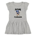 thumbnail image 1 of Inktastic Future Filmmaker Director Chair Girls Toddler Dress, 1 of 5