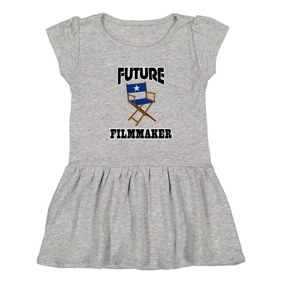 Inktastic Future Filmmaker Director Chair Girls Toddler Dress