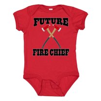 Inktastic Future Fire Chief Firefighter Boys or Girls Baby Bodysuit
