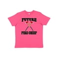 thumbnail image 1 of Inktastic Future Fire Chief Firefighter Youth T-Shirt, 1 of 5